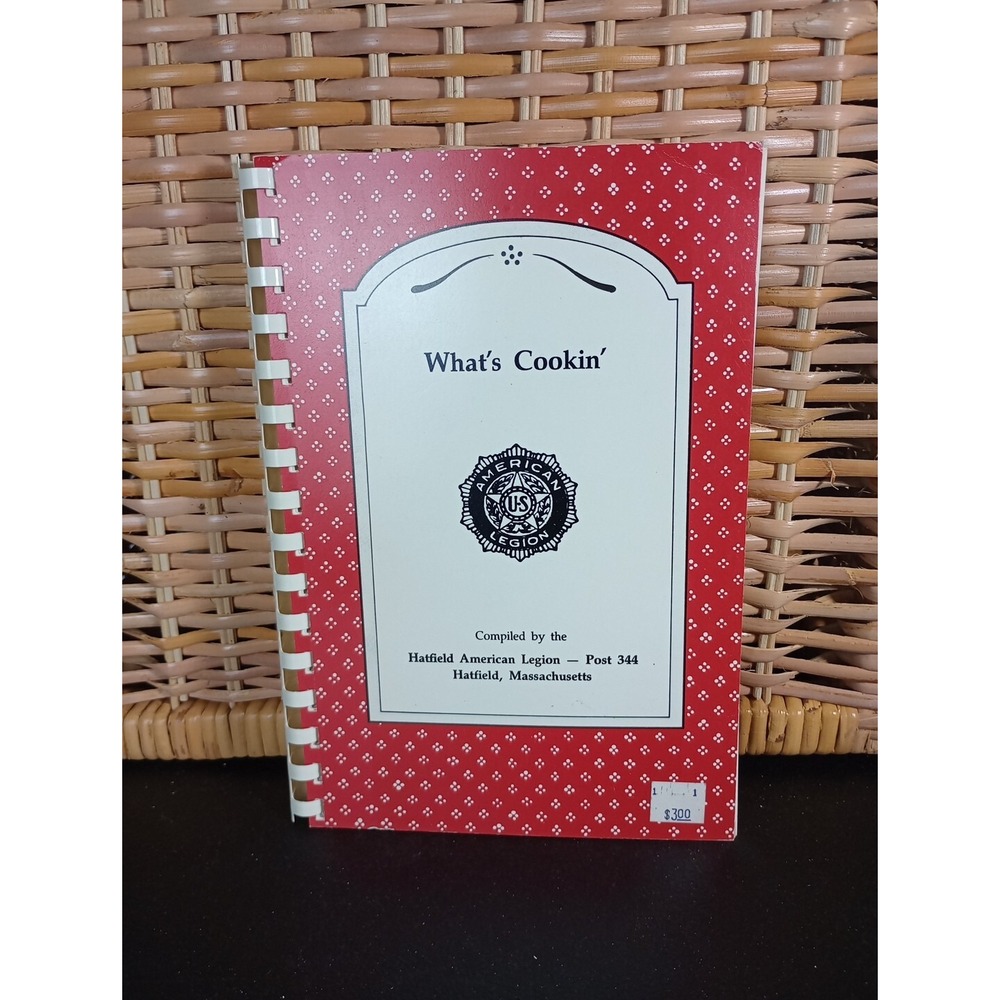 Hatfield American Legion Cookbook Hatfield, Massachusetts Post 344 1990 Vintage